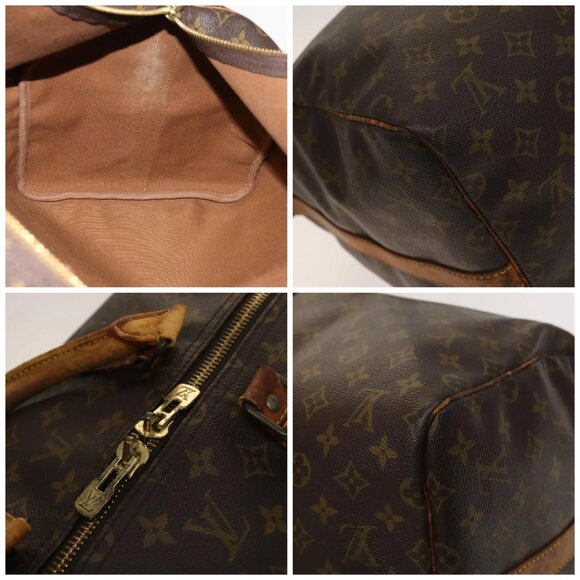LOUIS VUITTON Monogram Keepall Bandouliere 55 Boston Bag - Picture 13 of 16